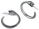 The Sophia Serpent Pendientes - Metal Old Skull