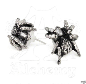 Black Widow Pendientes - Metal Old Skull