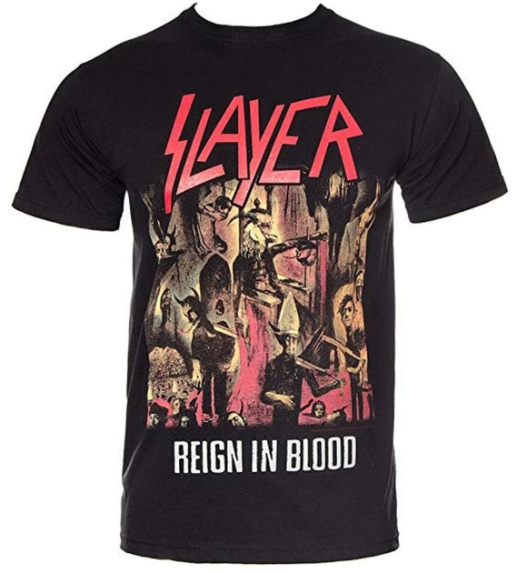 SLAYER -Raining Blood Camiseta - Metal Old Skull