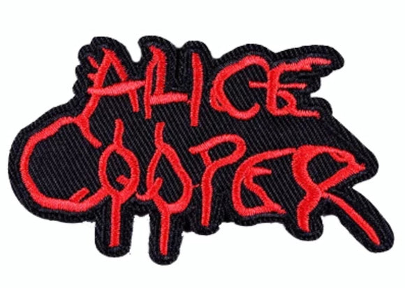 ALICE COOPER - Logo Bordado Parche - Metal Old Skull