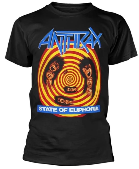 Antrax - State of Euphoria Camiseta - Metal Old Skull