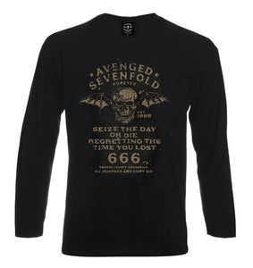 AVENGED SEVENFOLD - 666 Manga Larga - Metal Old Skull