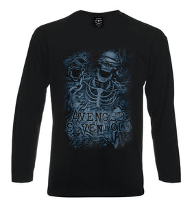 AVENGED SEVENFOLD - Chained Skeleton Manga Larga - Metal Old Skull