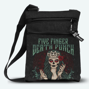 Five Finger Death Punch 2- Bolso tipo Bandolera - Metal Old Skull