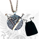 BERSERKER SHIELD - Colgante - Metal Old Skull
