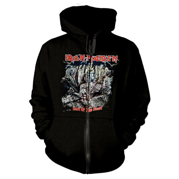IRON MAIDEN - Best of the Beast Zip Hoodie - Metal Old Skull