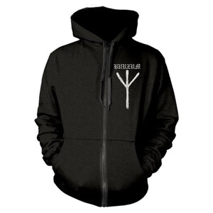 BURZUM- Rune Zip Hoodie - Metal Old Skull