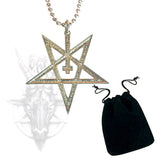 BELIAL PENTAGRAM Colgante - Metal Old Skull