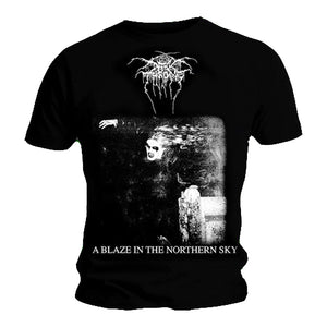 Darkthrone - A Blaze in The North  Sky Camiseta - Metal Old Skull