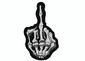 FUCK OFF - Parche Bordado - Metal Old Skull