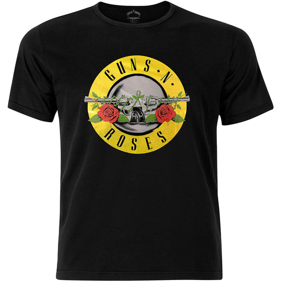 Gun's N Roses - Classic Logo Camiseta - Metal Old Skull