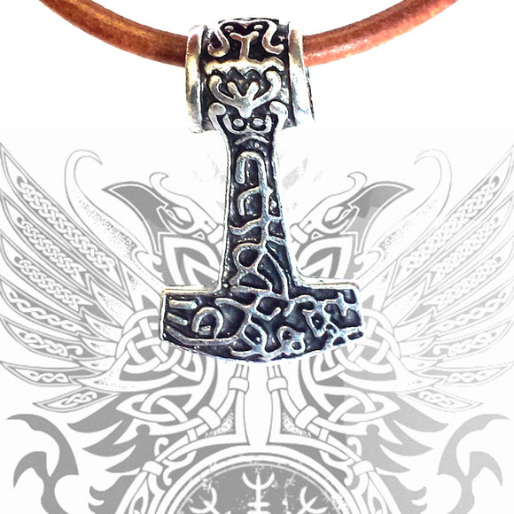 HUGIN-MUNIN HAMMER Colgante - Metal Old Skull