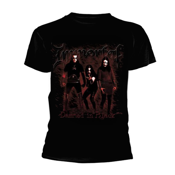 Immortal - Damned in Black Camiseta - Metal Old Skull