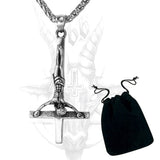 INVERTED CHRIST CROSS - Colgante - Metal Old Skull