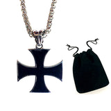 IRON CROSS - Colgante - Metal Old Skull
