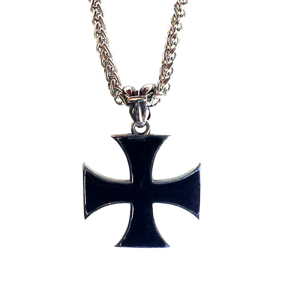 IRON CROSS - Colgante - Metal Old Skull