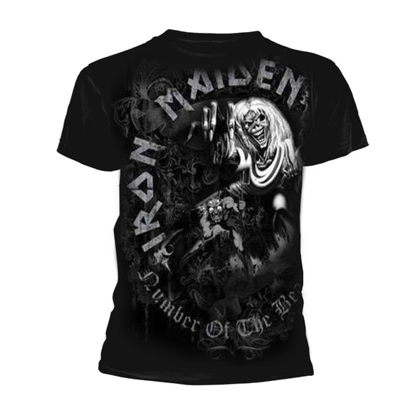IRON MAIDEN - The Number of the Beast B/N - Metal Old Skull