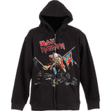 IRON MAIDEN - The Trooper Zip Hood - Metal Old Skull