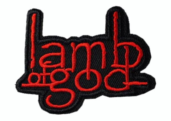 LAMB OF GOD- Logo Bordado Parche - Metal Old Skull