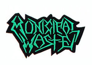 MUNICIPAL WASTE - Logo Parche Bordado - Metal Old Skull