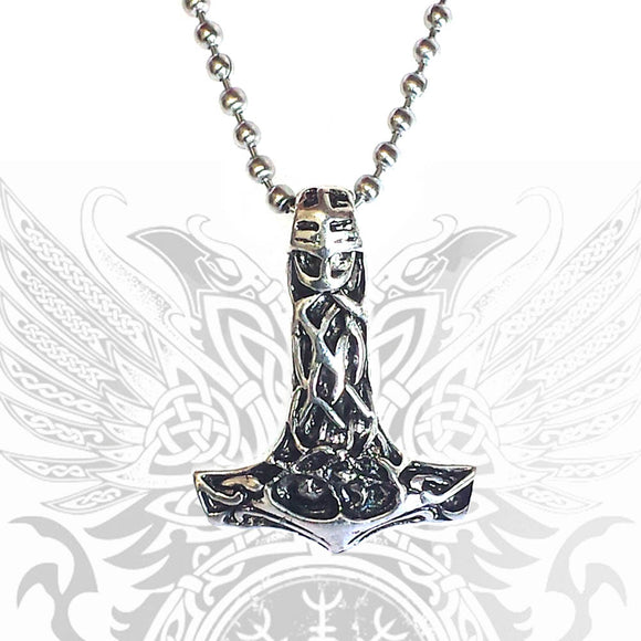 ODIN HAMMER Colgante - Metal Old Skull
