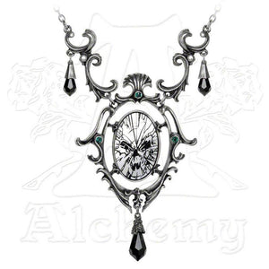 Catoptrauma Mirror Necklace Gargantilla - Metal Old Skull