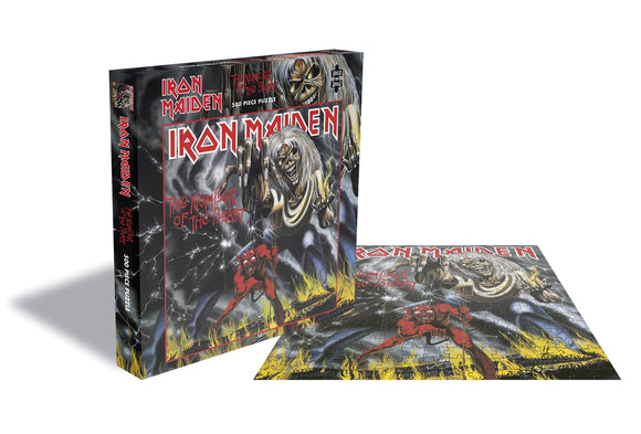IRON MAIDEN - Number of The Beast Puzzle - Metal Old Skull