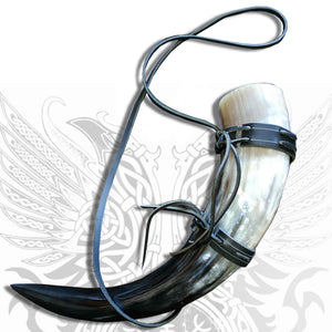 ESBERN HORNS PACK - 1000ml+Soporte Cuero - Metal Old Skull