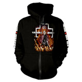 RAMNSTEIN - Ramnstein Zip Hoodie - Metal Old Skull