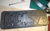 Asphyx Cartera - Muestra de trabajo personalizado - Metal Old Skull