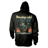 RUNNING WILD - Under Jolly Roger Hoodie - Metal Old Skull