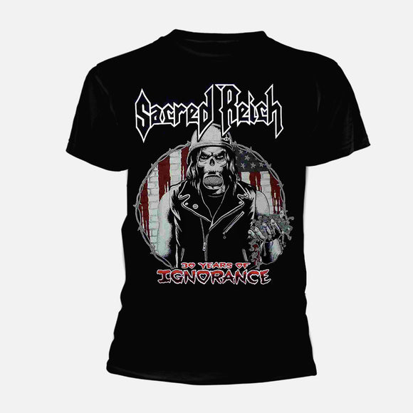 Sacred Reich - 30 Years of Ignorance Camiseta - Metal Old Skull