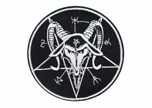 BAPHOMET PENTAGRAM - Parche Bordado - Metal Old Skull