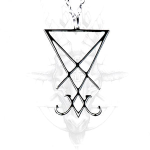 LUCIFER SELLO - Colgante - Metal Old Skull