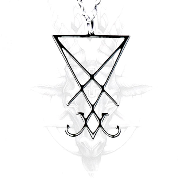 LUCIFER SELLO - Colgante - Metal Old Skull