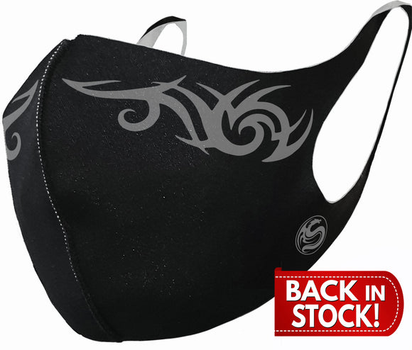 Black Tribal Mask - Metal Old Skull