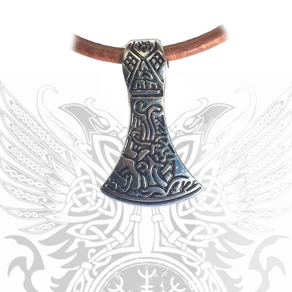 THOR HAMMER Colgante - Metal Old Skull