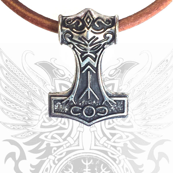 TYR HAMMER Colgante - Metal Old Skull