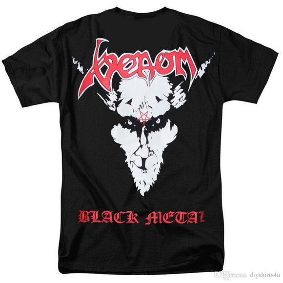 Venom - Black Metal Camiseta - Metal Old Skull