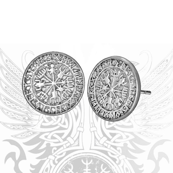 Vigvisir Earrings - Metal Old Skull