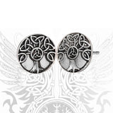 Yggdrasil Earrings - Metal Old Skull