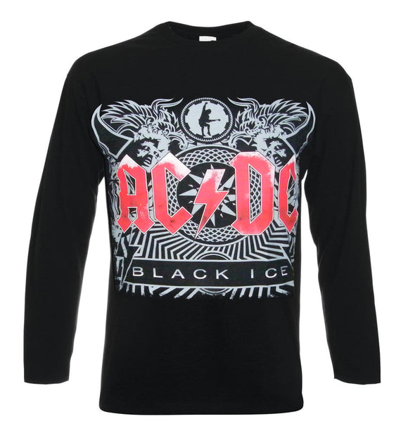 ACDC - BLACK ICE Manga Larga - Metal Old Skull