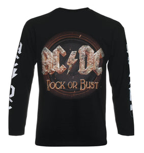 ACDC - ROCK OF BUST Camiseta - Metal Old Skull