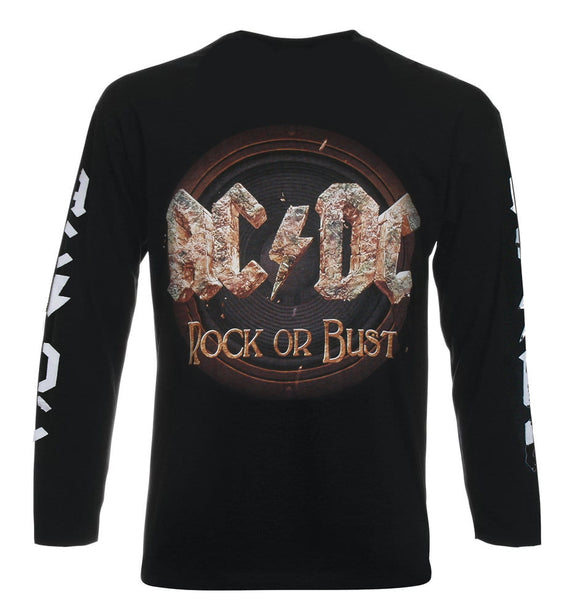 ACDC - ROCK OF BUST Camiseta - Metal Old Skull