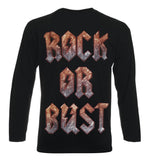 ACDC - ROCK OF BUST Camiseta - Metal Old Skull