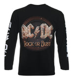ACDC - ROCK OF BUST Camiseta - Metal Old Skull