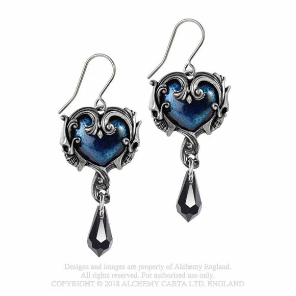 Affaire du Coeur - Alchemy Gothic Pendientes - Metal Old Skull
