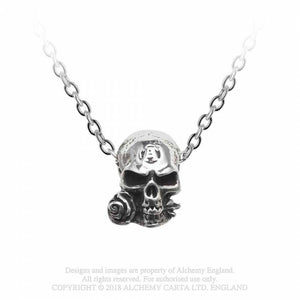 Alchemist Amulet - Alchemy Gothic Colgante - Metal Old Skull