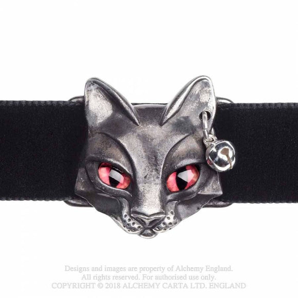Bastet Goddess - Gargantilla - Metal Old Skull