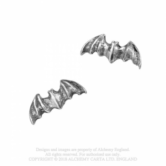 Bat Studs Pendientes - Metal Old Skull